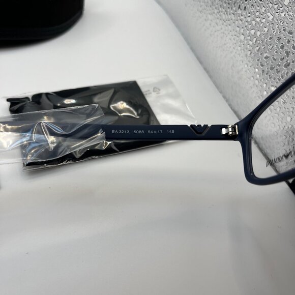 Emporio Armani Rectangular Matte Blue Mens Glasses Frames EA3213 - Picture 5 of 7